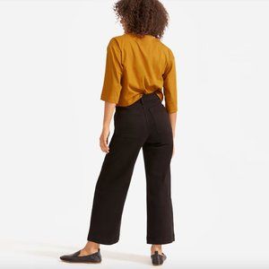 Wide Leg Crop Everlane Black Jean sz 10